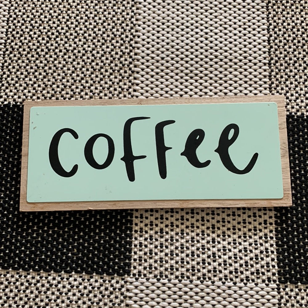 COFFEE  WOOD HANGING SIGN